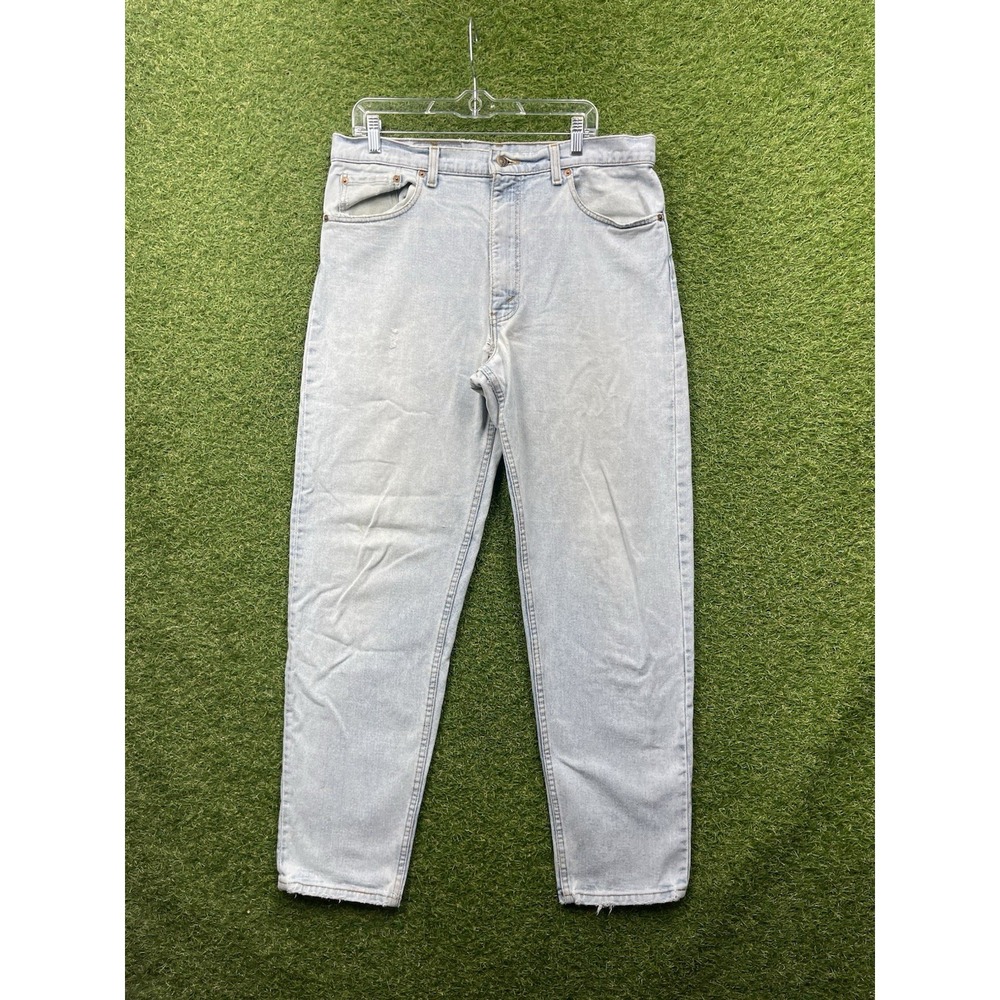 Vintage Levis 550 Jeans Mens 38x32 Relaxed Fit Denim Jeans Orange Tab Light Wash